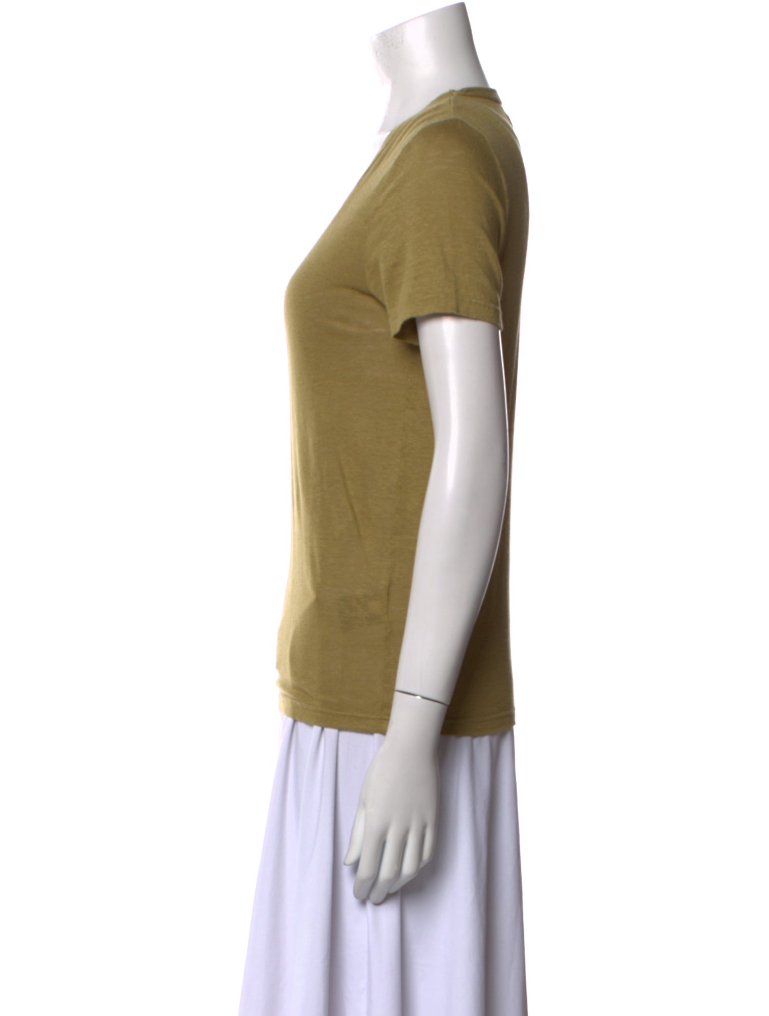 Étoile Isabel Marant Linen Scoop Neck T-Shirt