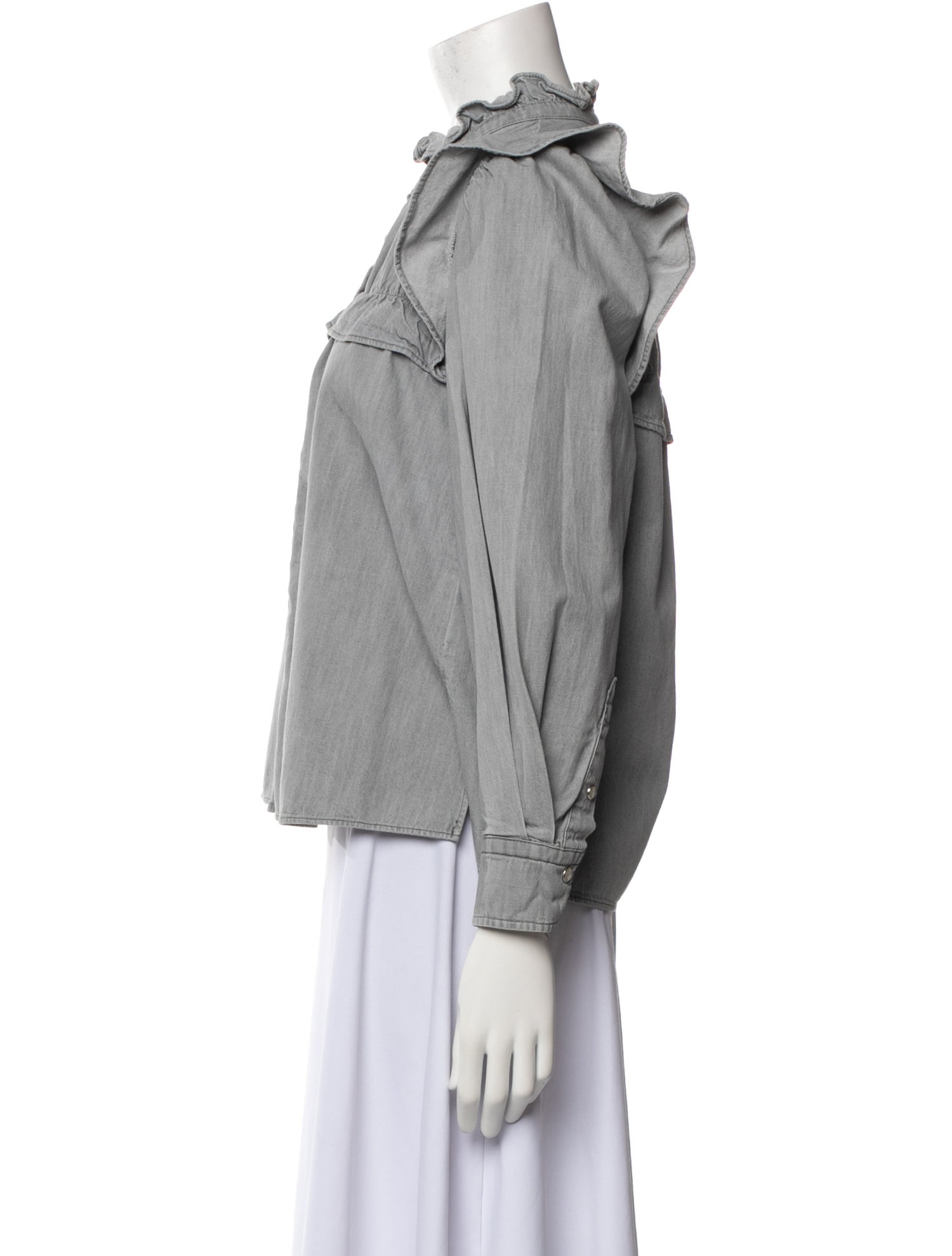 Étoile Isabel Marant Mock Neck Long Sleeve Blouse