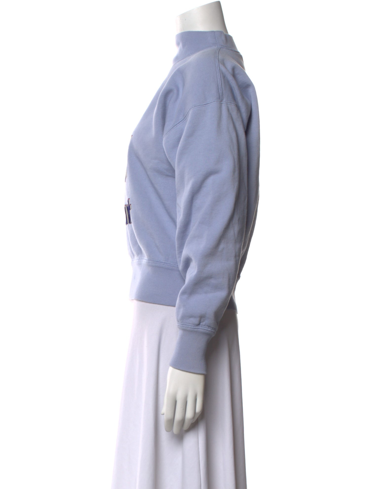 Étoile Isabel Marant Graphic Print Mock Neck Sweatshirt