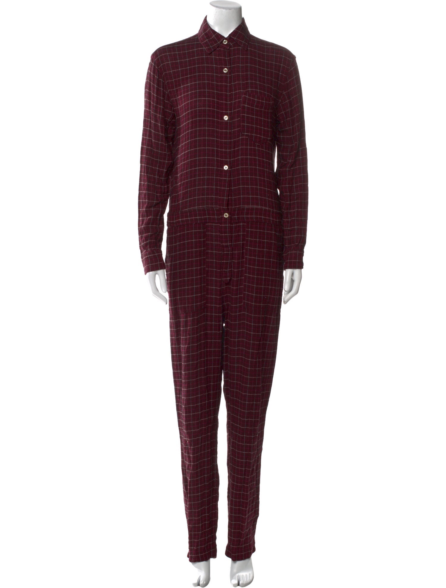 Étoile Isabel Marant Plaid Print Jumpsuit