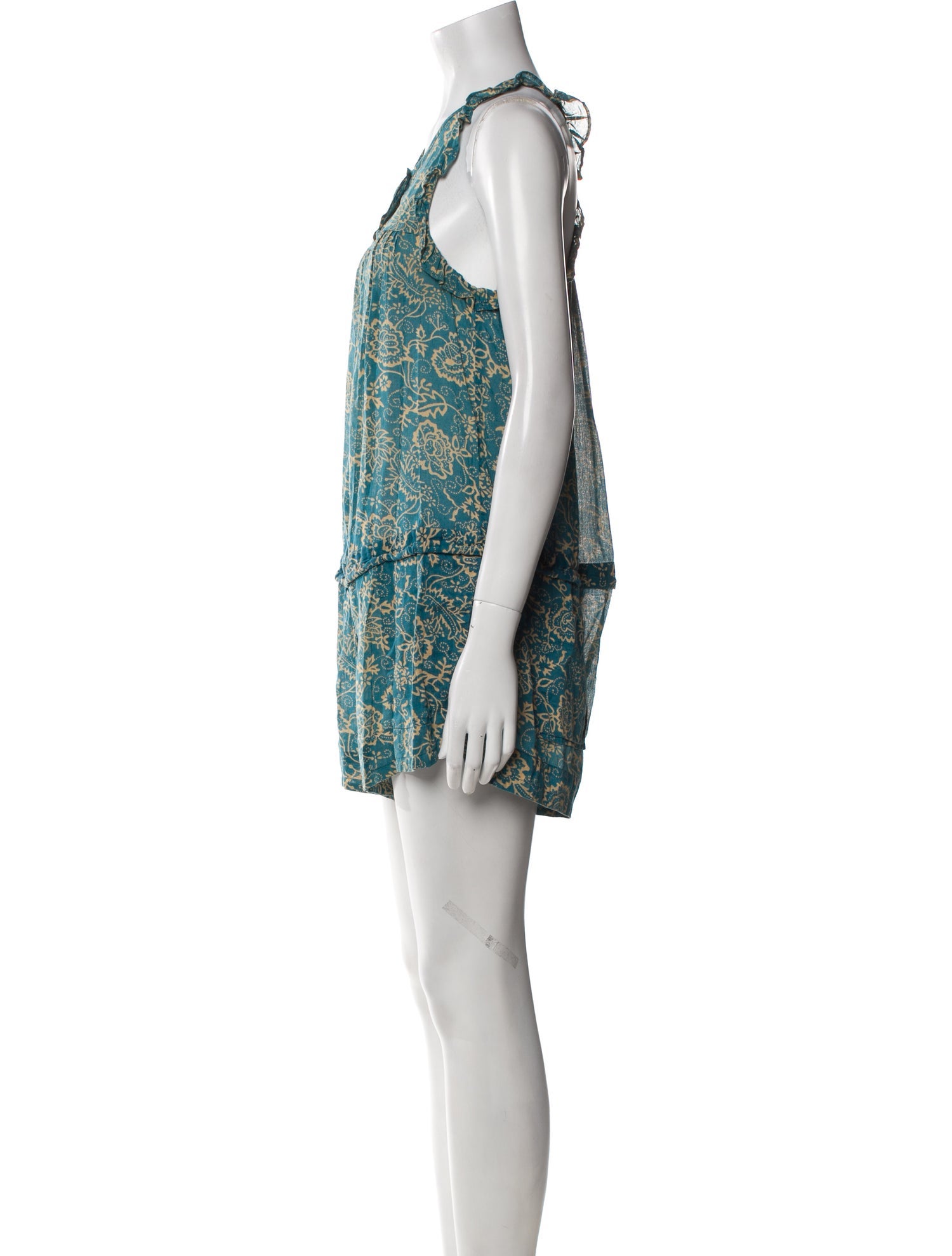 Étoile Isabel Marant Printed Scoop Neck Romper