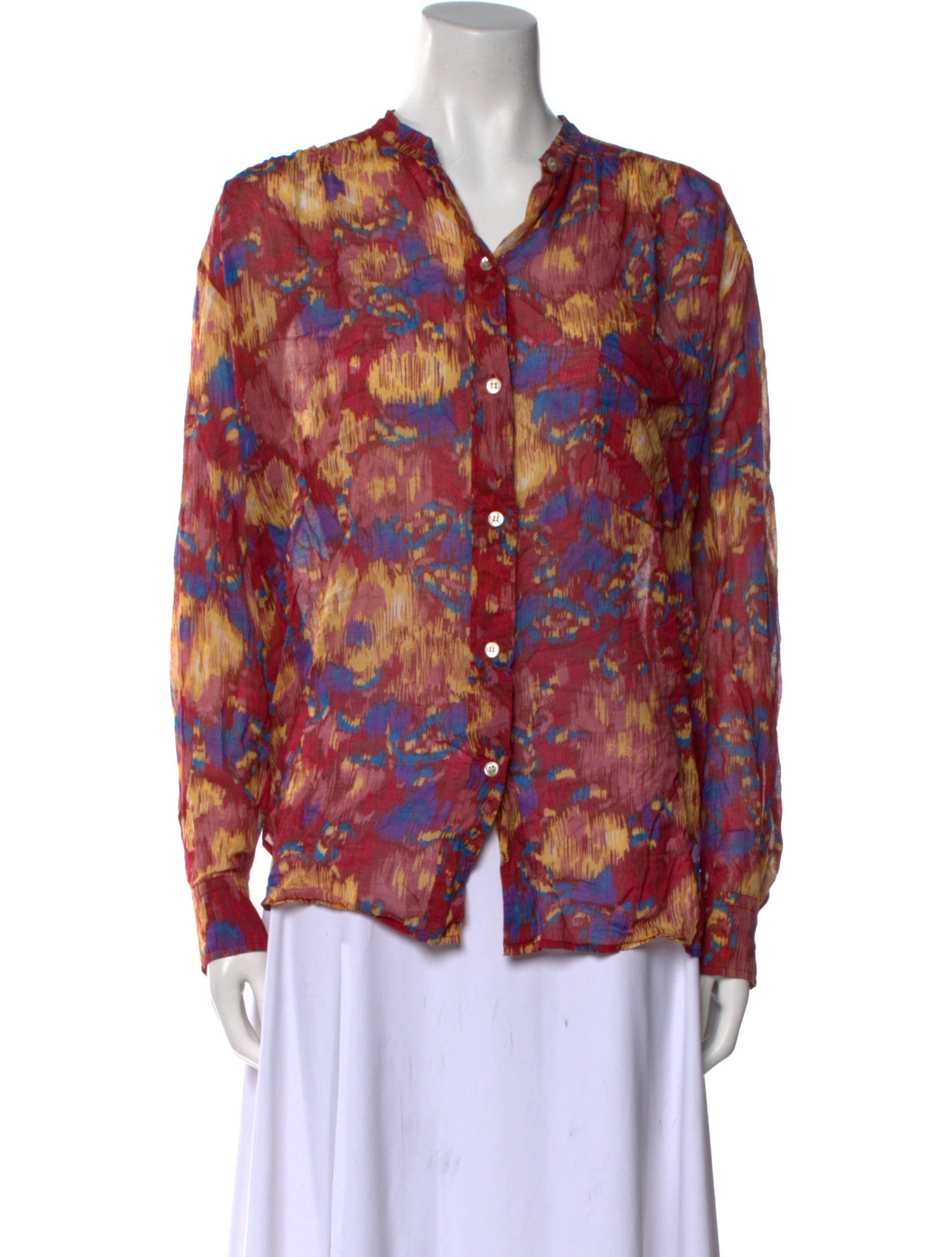 Étoile Isabel Marant Floral Print V-Neck Blouse