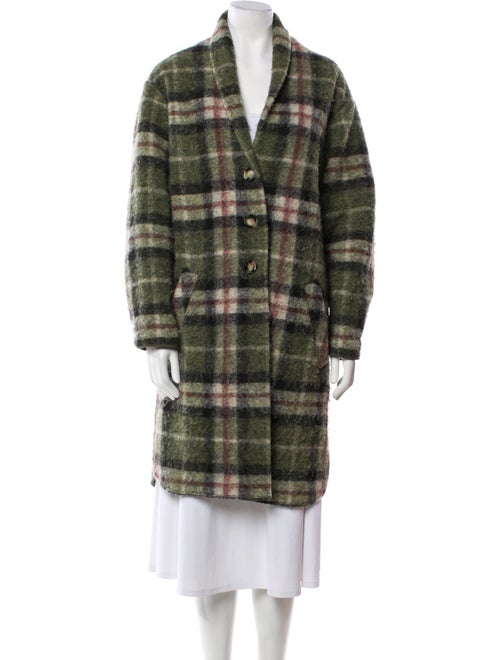Étoile Isabel Marant Wool Plaid Print Coat