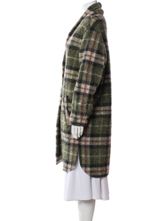 Étoile Isabel Marant Wool Plaid Print Coat