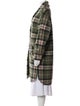 Étoile Isabel Marant Wool Plaid Print Coat