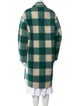 Étoile Isabel Marant Virgin Wool Plaid Print Peacoat