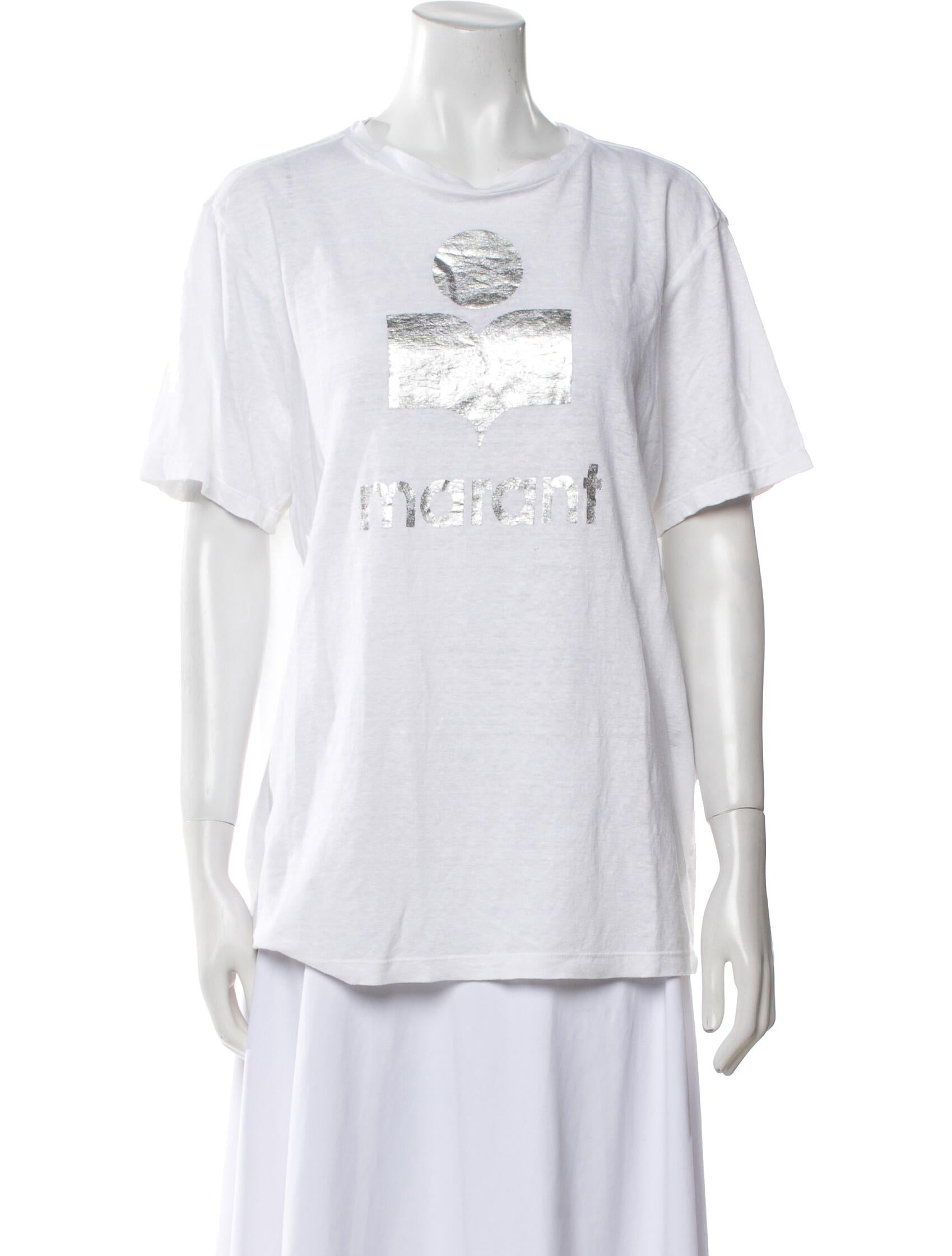 Étoile Isabel Marant Linen Graphic Print T-Shirt