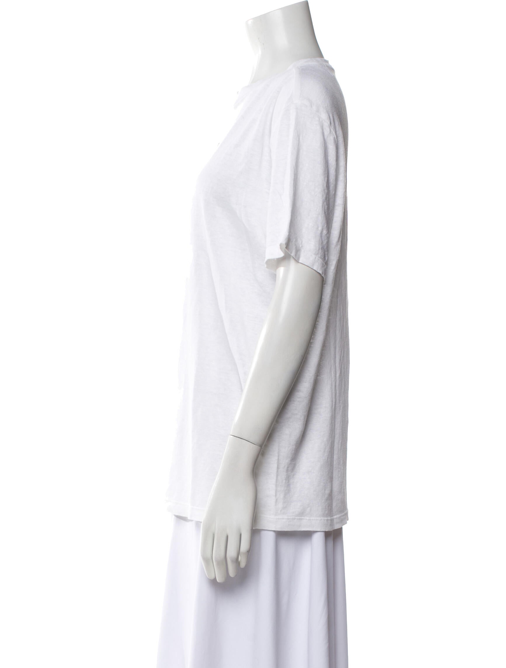 Étoile Isabel Marant Linen Graphic Print T-Shirt