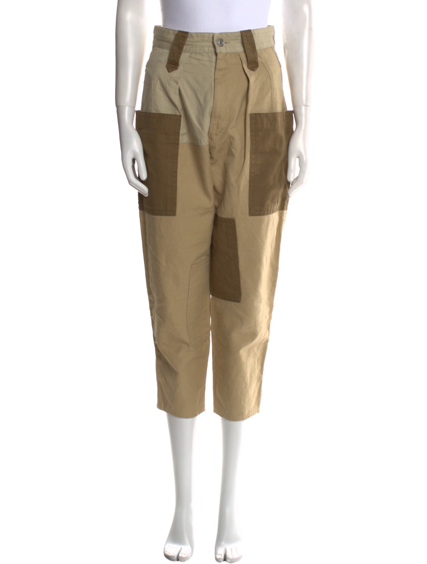 Étoile Isabel Marant Colorblock Pattern Straight Leg Pants