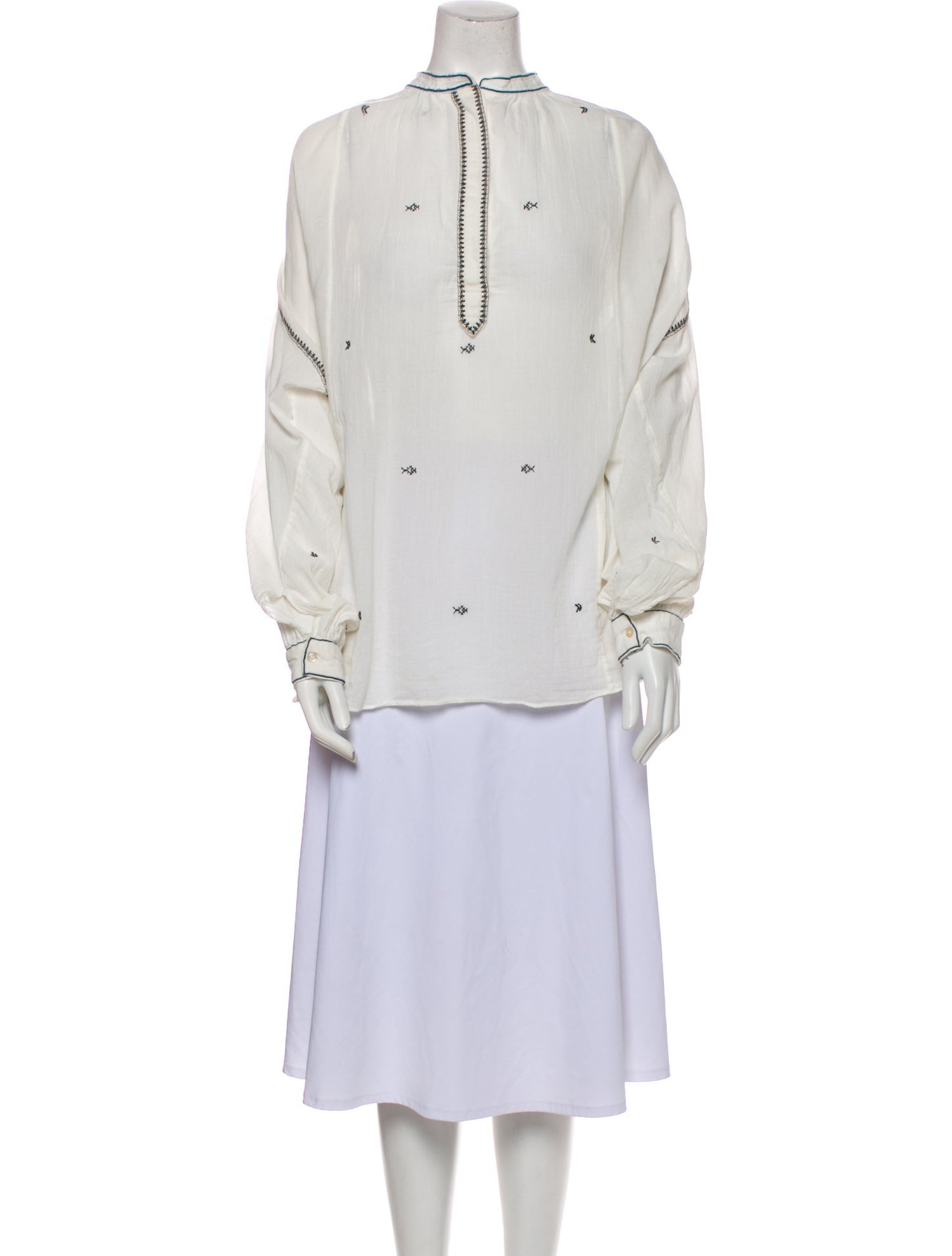 Étoile Isabel Marant Mock Neck Long Sleeve Sweatshirt