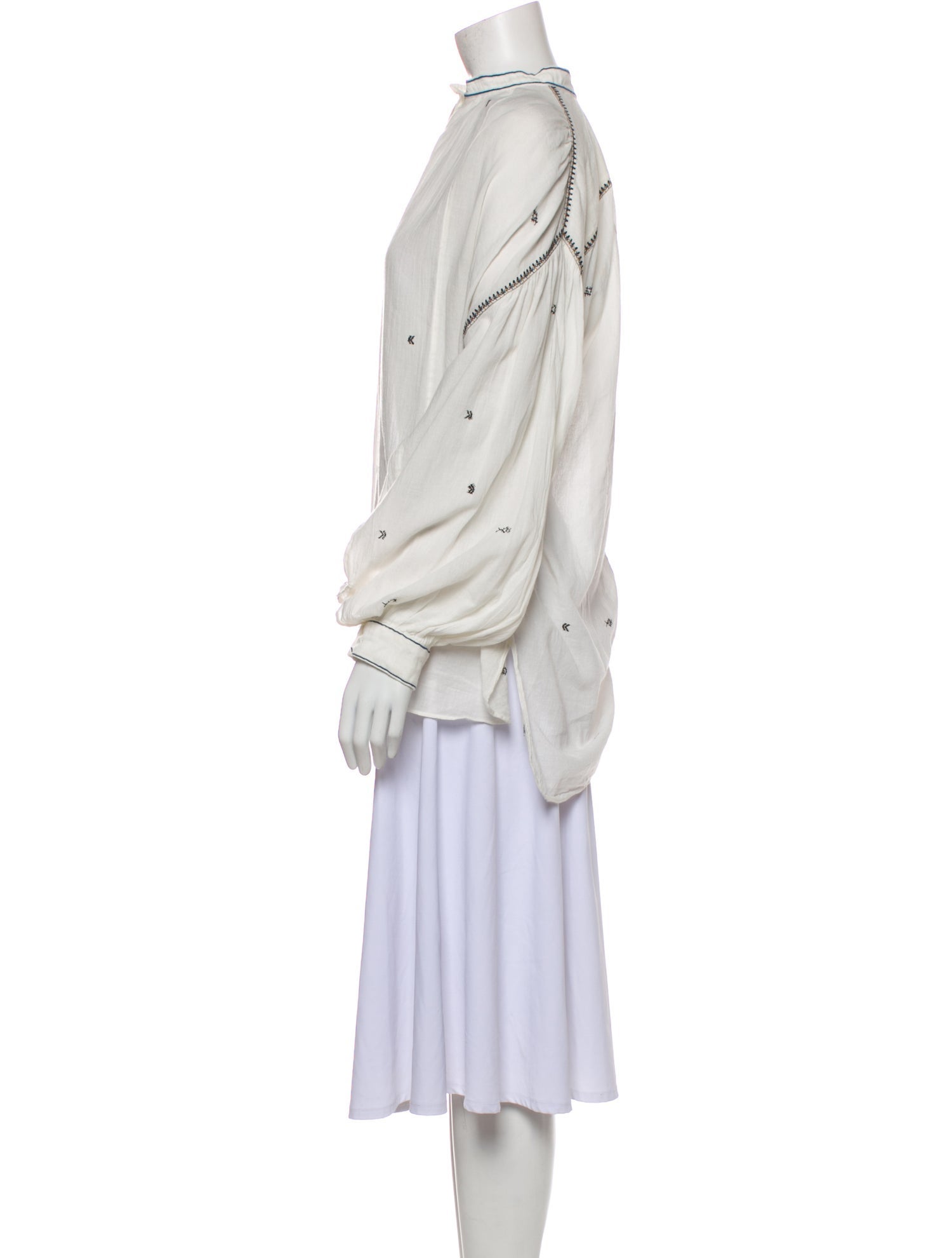 Étoile Isabel Marant Mock Neck Long Sleeve Sweatshirt