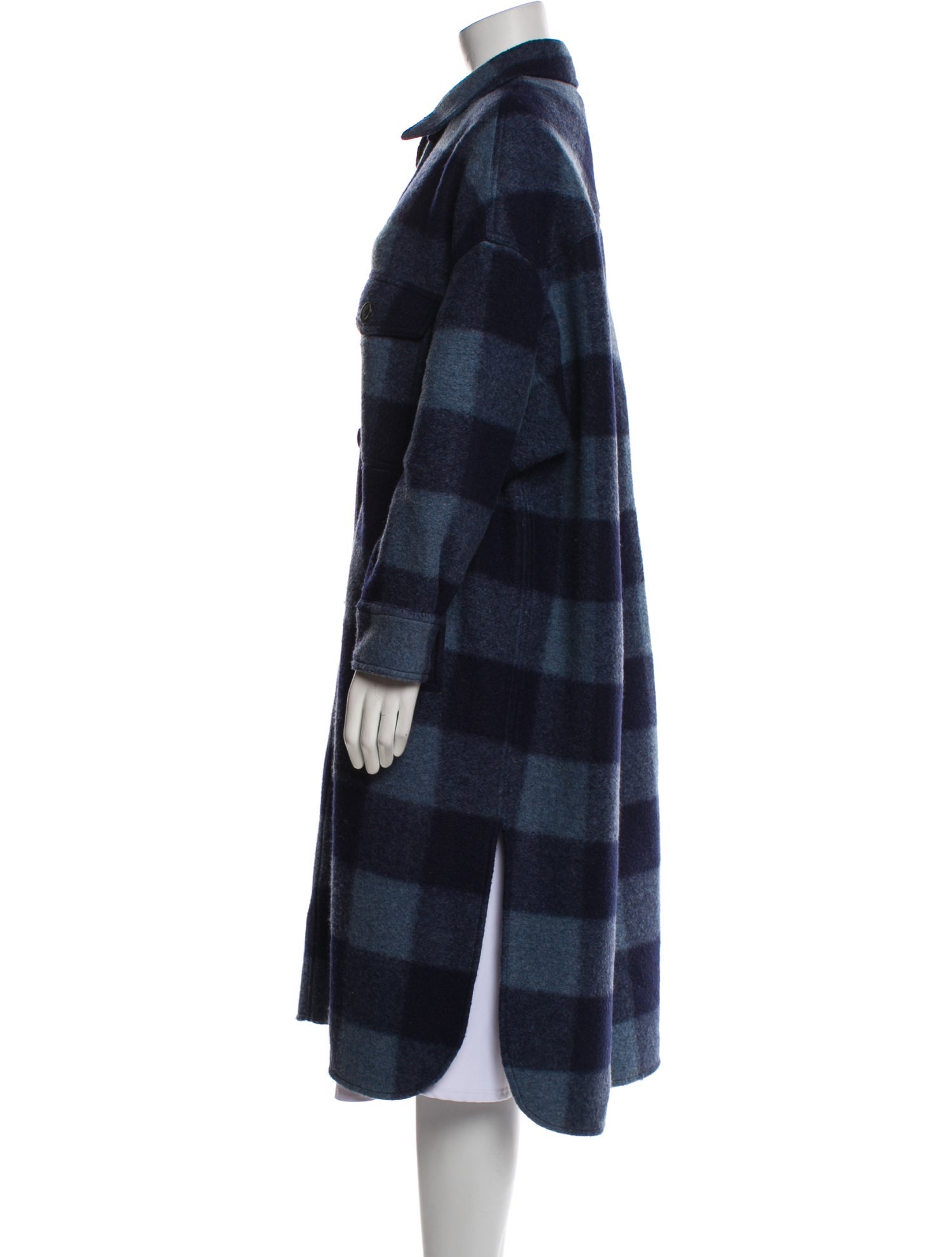 Étoile Isabel Marant Plaid Print Peacoat