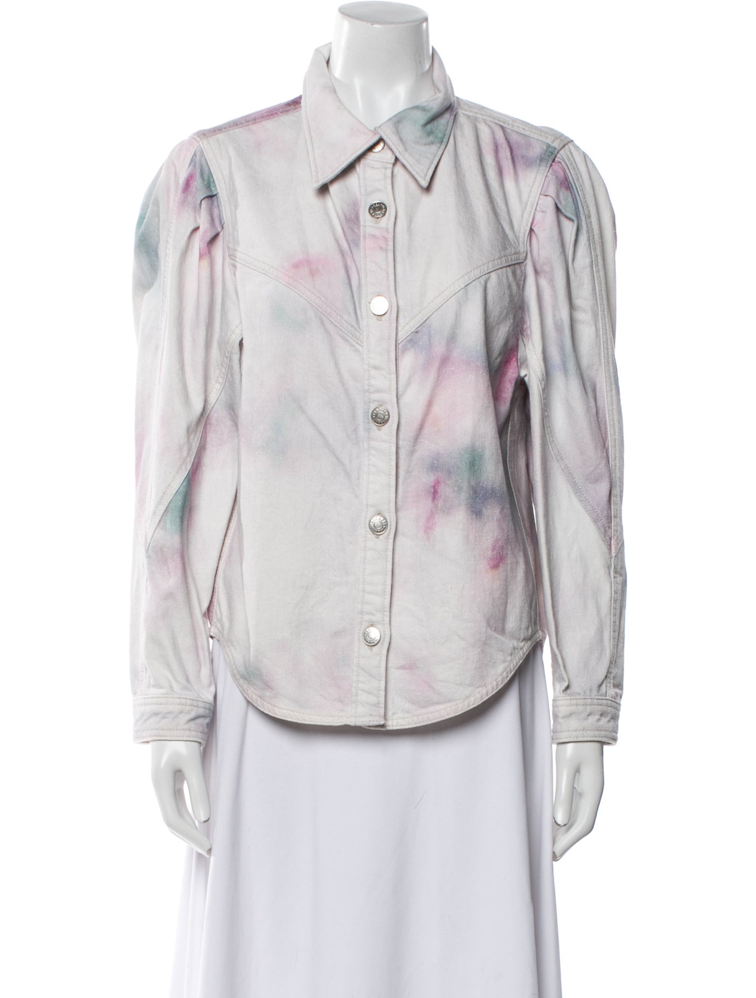 Étoile Isabel Marant Tie-Dye Print Denim Jacket