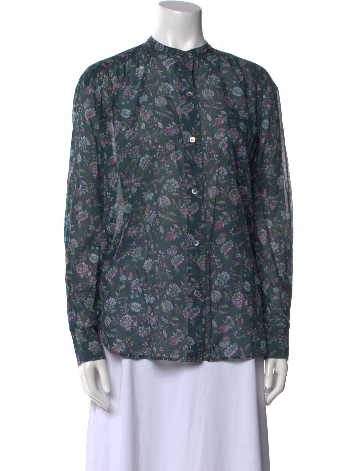 Étoile Isabel Marant Floral Print Crew Neck Blouse