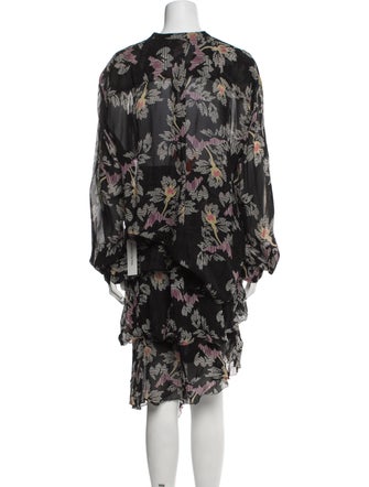 Étoile Isabel Marant Floral Print Ruffle Embellishment Skirt Set