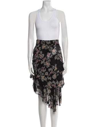 Étoile Isabel Marant Floral Print Ruffle Embellishment Skirt Set