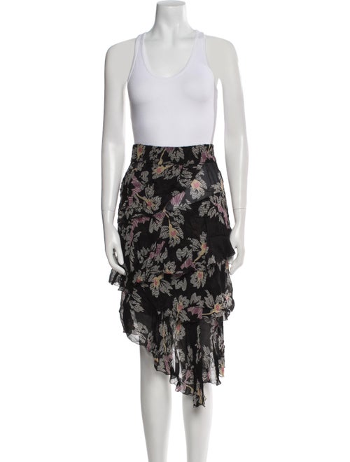 Étoile Isabel Marant Floral Print Ruffle Embellishment Skirt Set