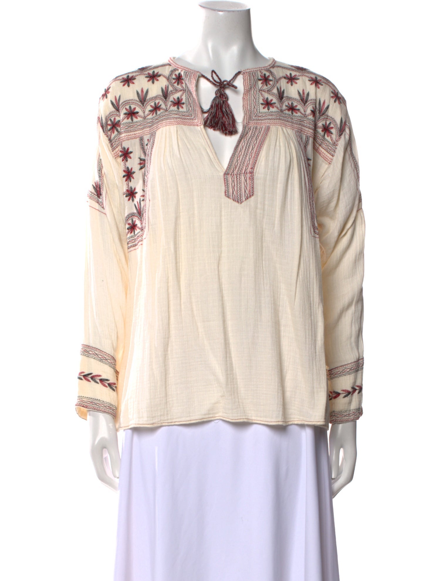 Étoile Isabel Marant Printed Tie Neck Blouse