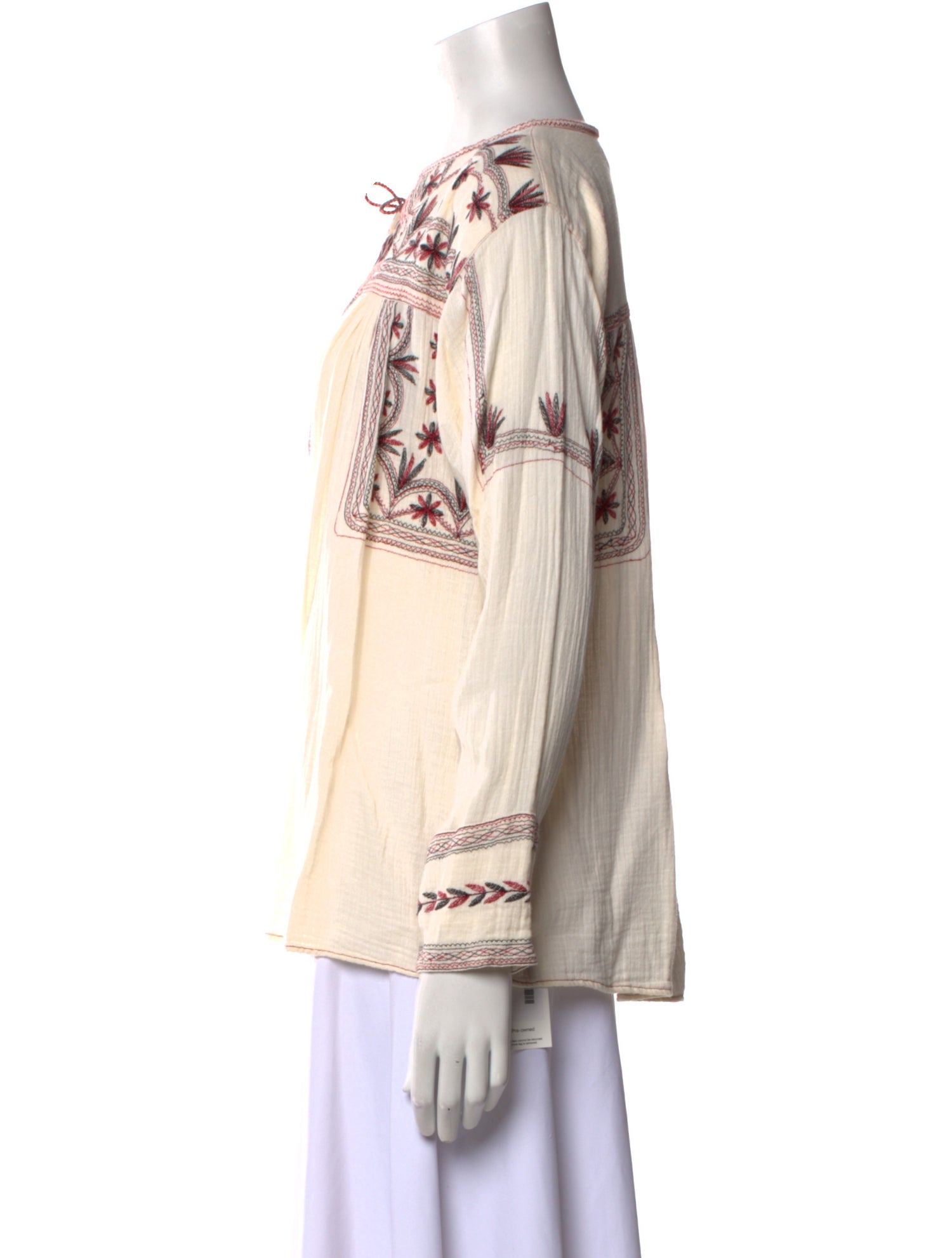 Étoile Isabel Marant Printed Tie Neck Blouse