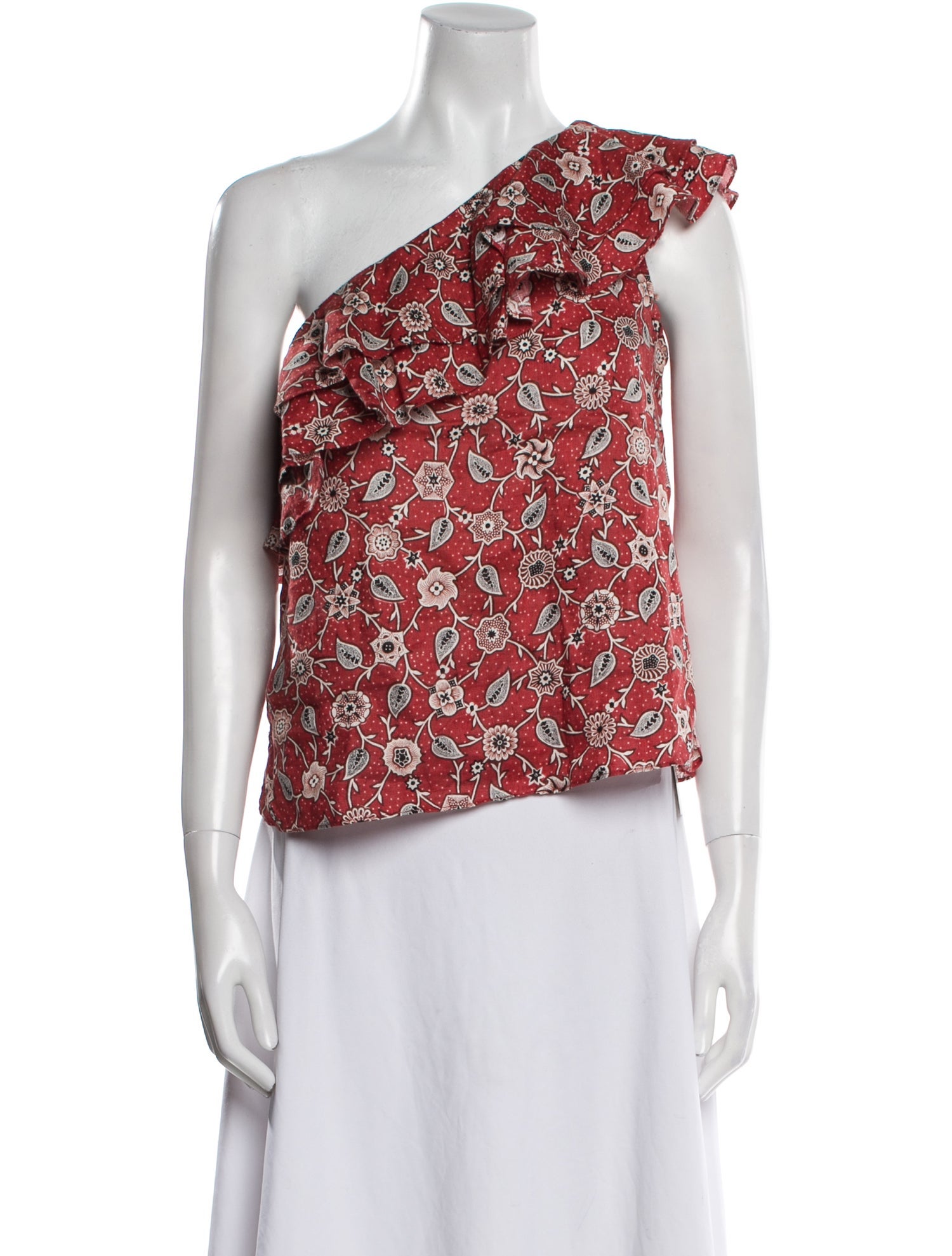 Étoile Isabel Marant Linen Floral Print Top