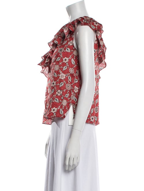 Étoile Isabel Marant Linen Floral Print Top