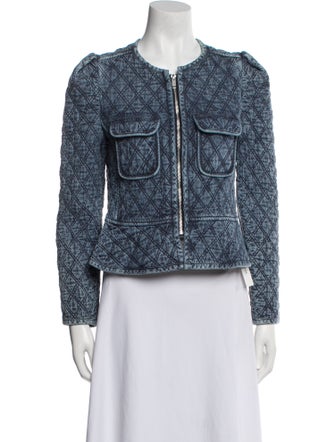 Étoile Isabel Marant Tweed Pattern Denim Jacket