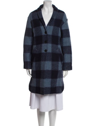 Étoile Isabel Marant Plaid Print Peacoat