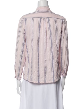 Étoile Isabel Marant Striped Mock Neck Blouse