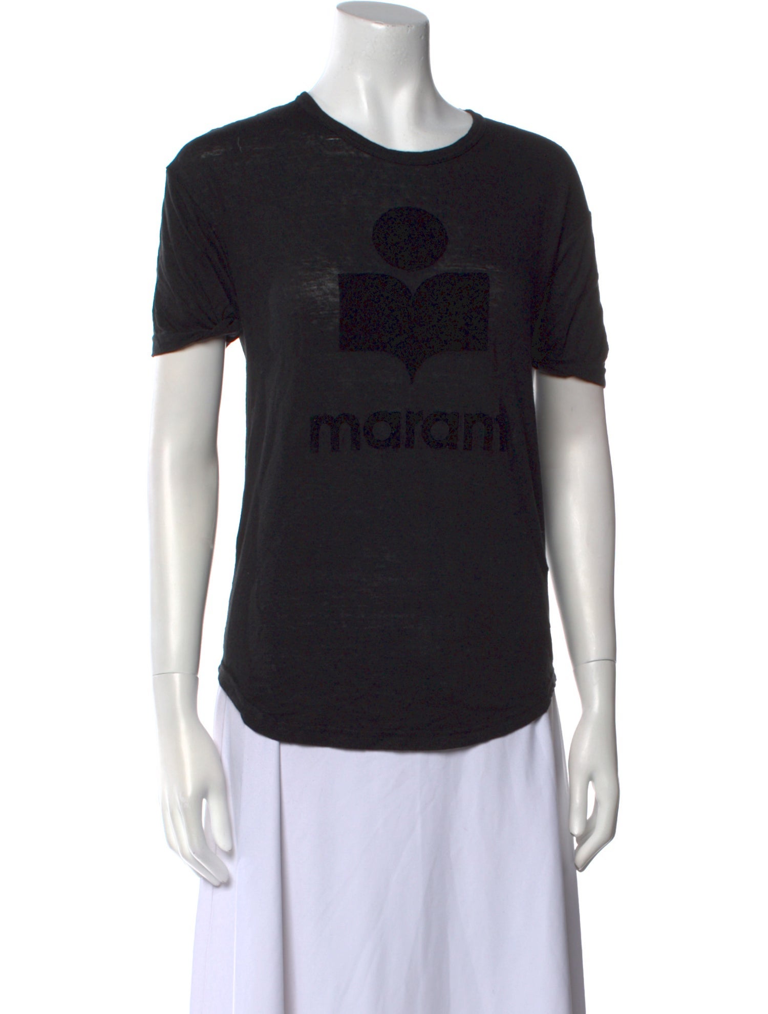 Étoile Isabel Marant Linen Graphic Print T-Shirt