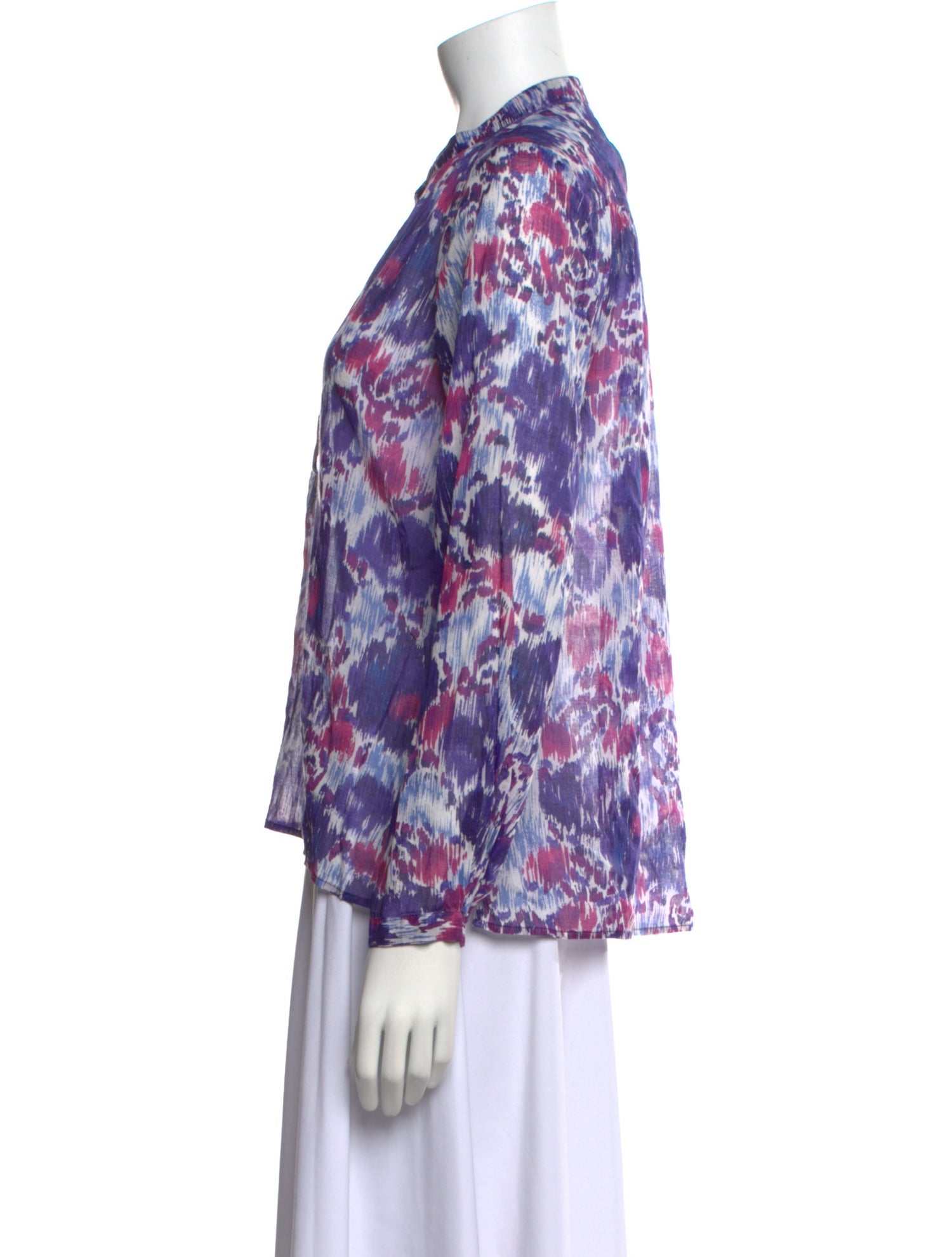 Étoile Isabel Marant Floral Print Mock Neck Blouse