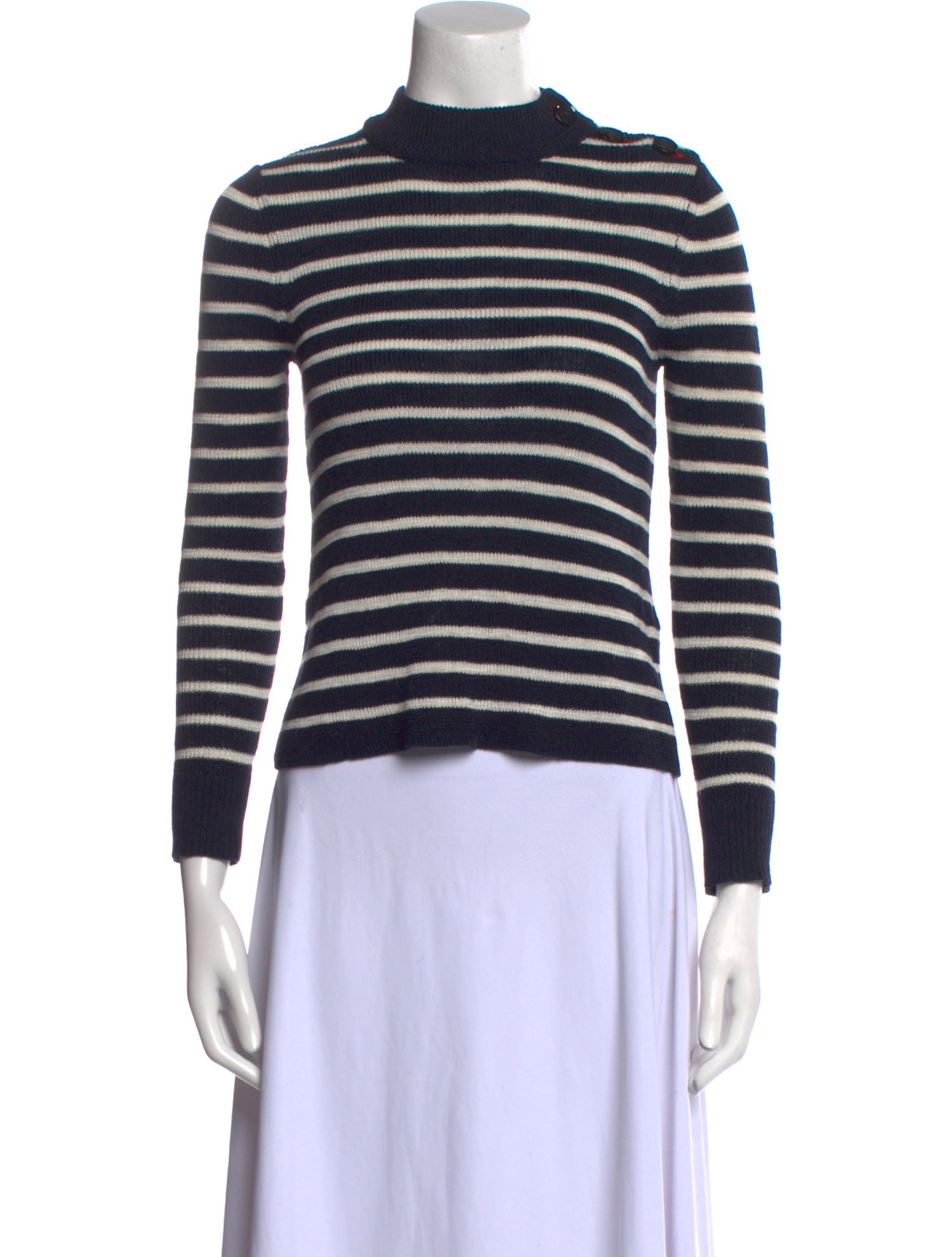 Étoile Isabel Marant Striped Mock Neck Sweater