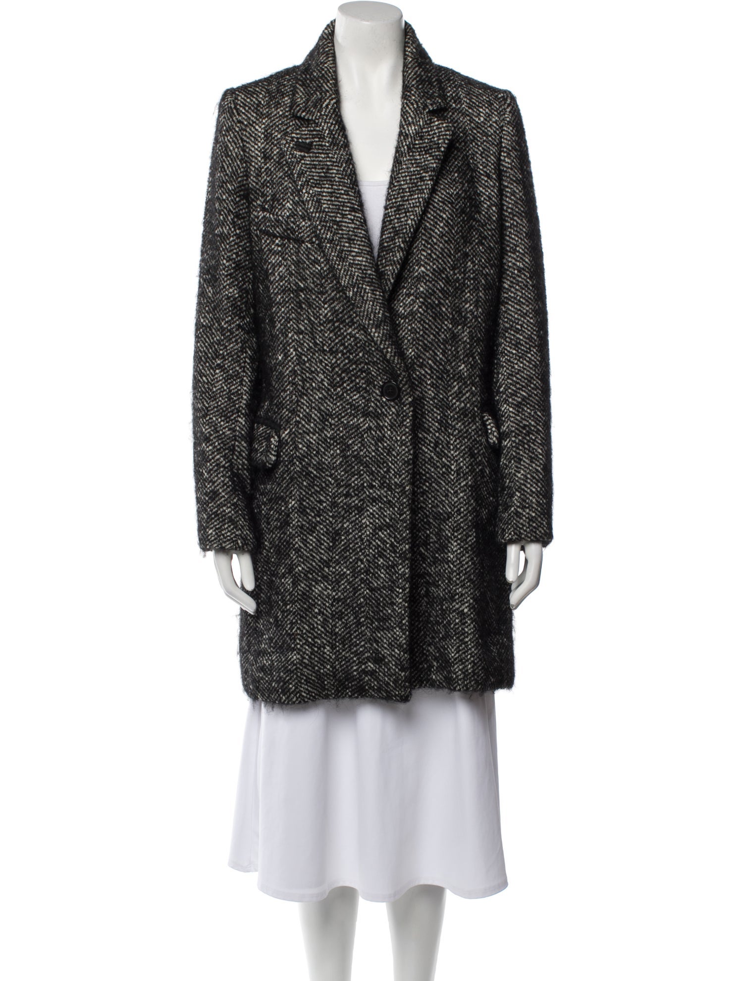 Étoile Isabel Marant Wool Tweed Pattern Coat