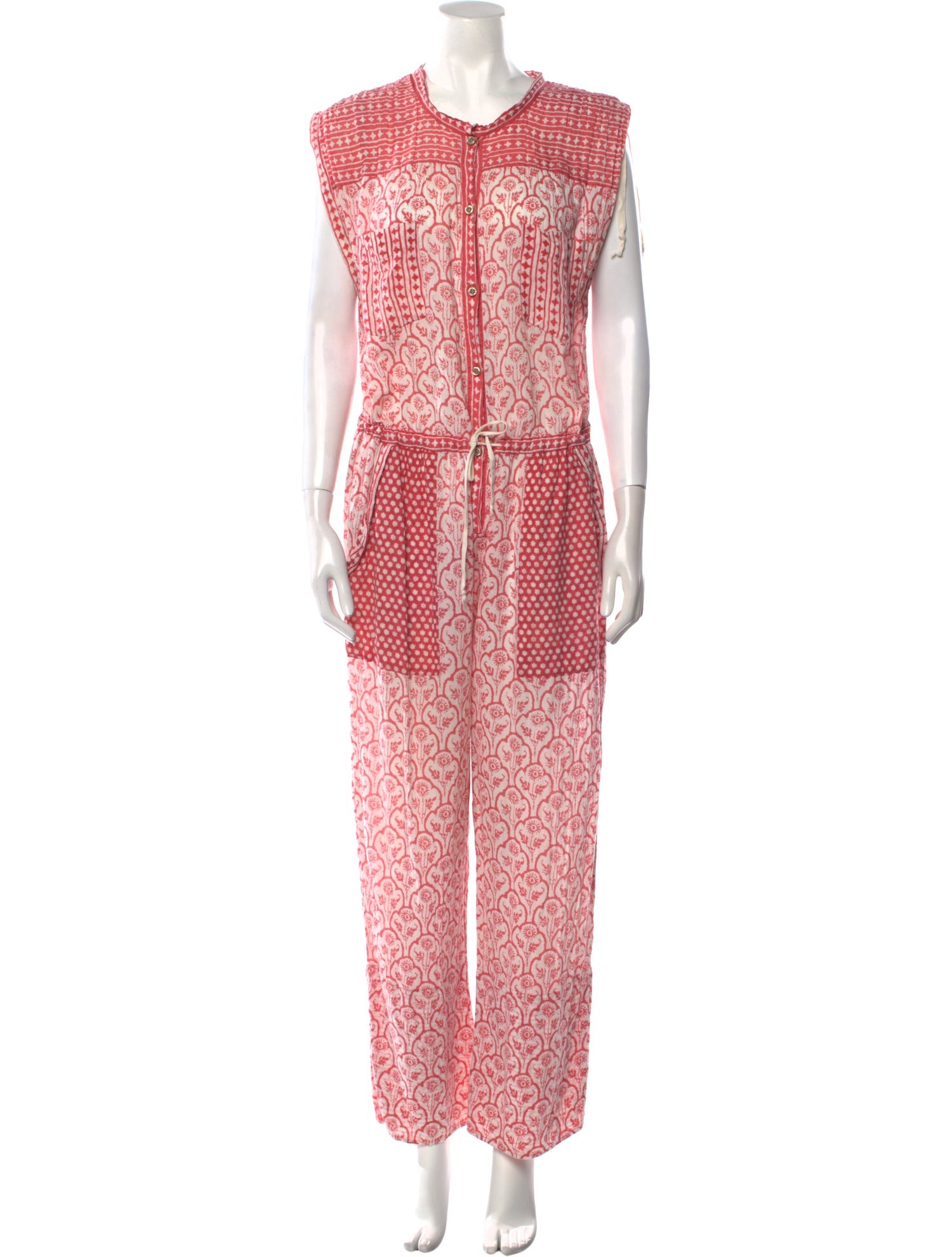 Étoile Isabel Marant Floral Print Cowl Neck Jumpsuit