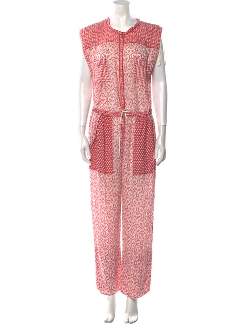 Étoile Isabel Marant Floral Print Cowl Neck Jumpsuit
