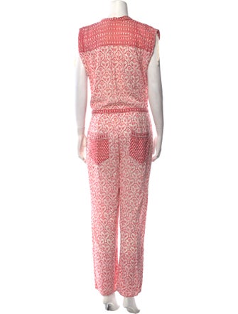 Étoile Isabel Marant Floral Print Cowl Neck Jumpsuit