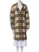 Étoile Isabel Marant Wool Plaid Print Peacoat