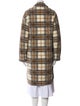Étoile Isabel Marant Wool Plaid Print Peacoat