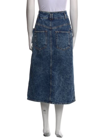 Étoile Isabel Marant Faux Fur Trim Midi Length Skirt