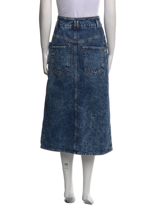 Étoile Isabel Marant Faux Fur Trim Midi Length Skirt