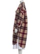Étoile Isabel Marant Merino Wool Plaid Print Coat