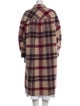 Étoile Isabel Marant Merino Wool Plaid Print Coat