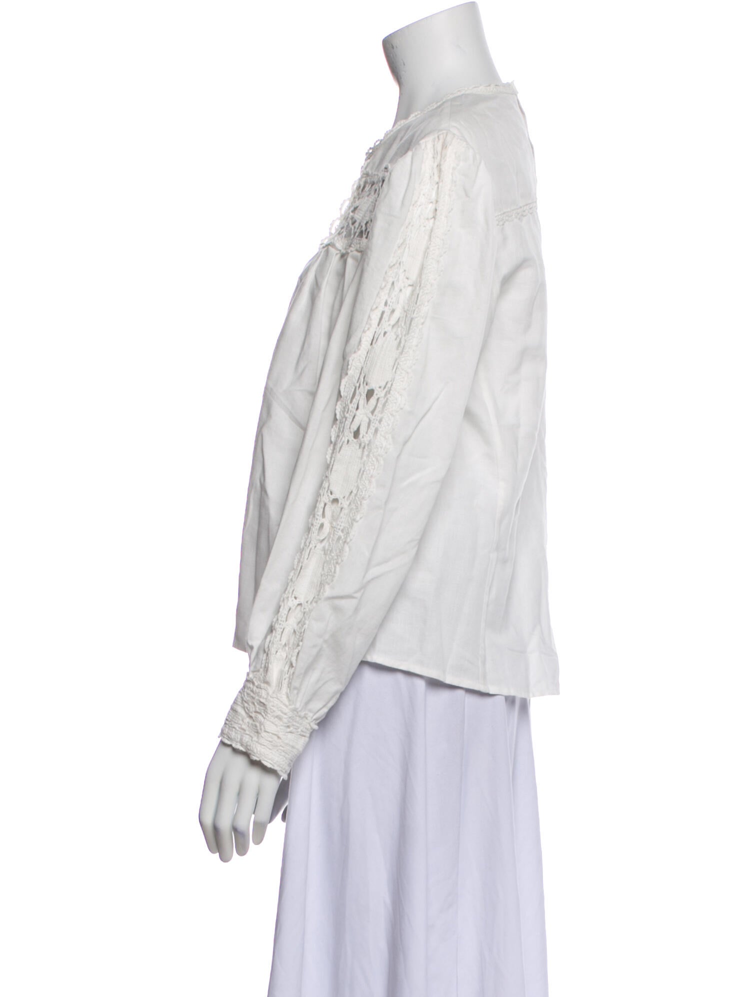 Étoile Isabel Marant Linen Crew Neck Blouse