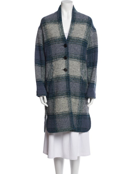 Étoile Isabel Marant Wool Plaid Print Coat