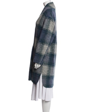 Étoile Isabel Marant Wool Plaid Print Coat
