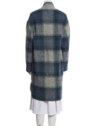 Étoile Isabel Marant Wool Plaid Print Coat