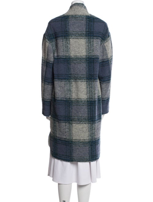 Étoile Isabel Marant Wool Plaid Print Coat