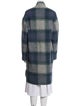 Étoile Isabel Marant Wool Plaid Print Coat