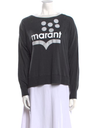 Étoile Isabel Marant Linen Graphic Print Sweatshirt