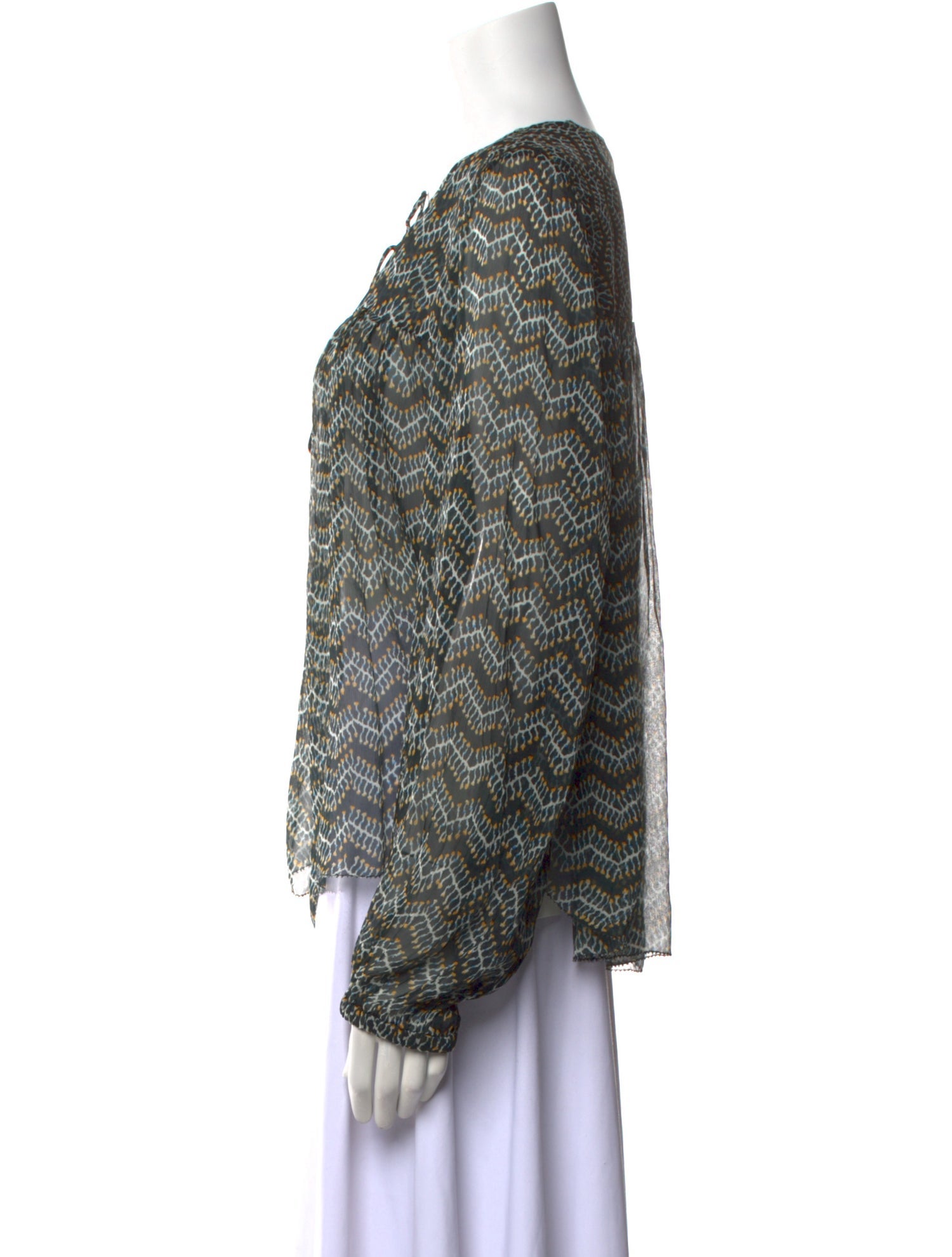 Étoile Isabel Marant Printed V-Neck Blouse