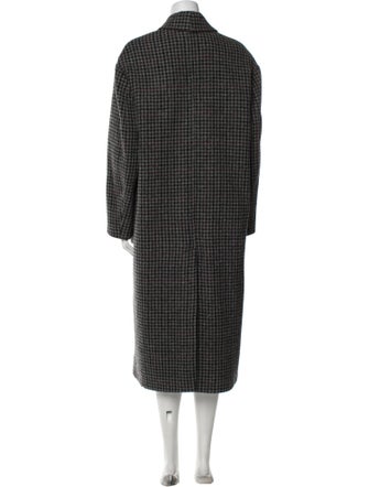 Étoile Isabel Marant Virgin Wool Houndstooth Print Coat